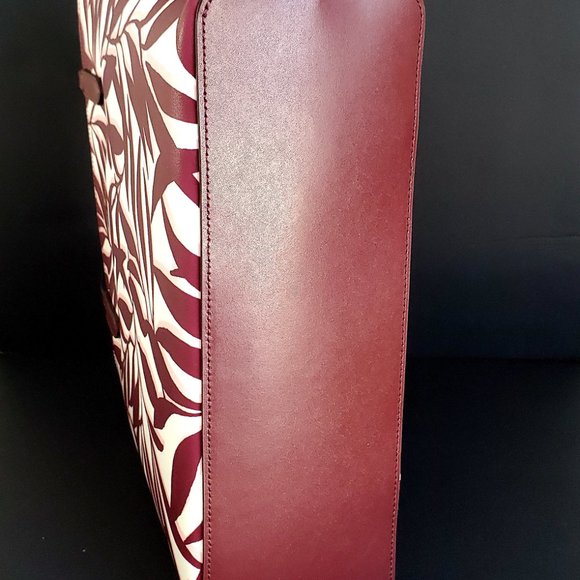 KATE SPADE Authentic Jana Foliage Tote Handbag Smooth Leather Travel Resortwear - Picture 7 of 11